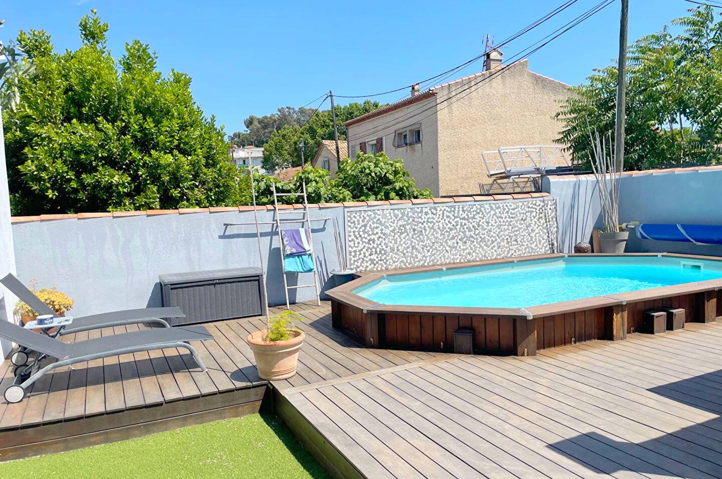 Maison avec piscine et jardin à vendre sur le secteur Ivaldi de La Seyne